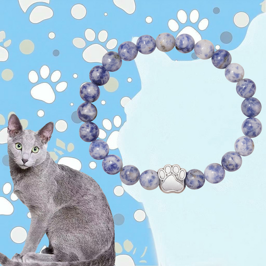 Blue Cat Blue Stone Protective Bracelet | Zen Ara Grove