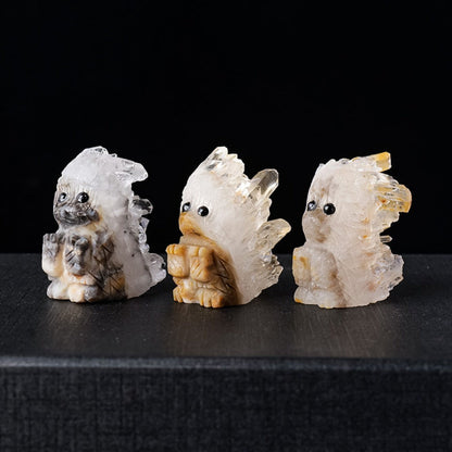 Natural Quartz Cluster with Diverse Animal Carvings – Symbol of Purity, Energy, and Imagination | Zen Ara Grove