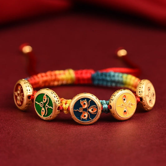 Tibetan-Inspired Five Blessings  Bracelet