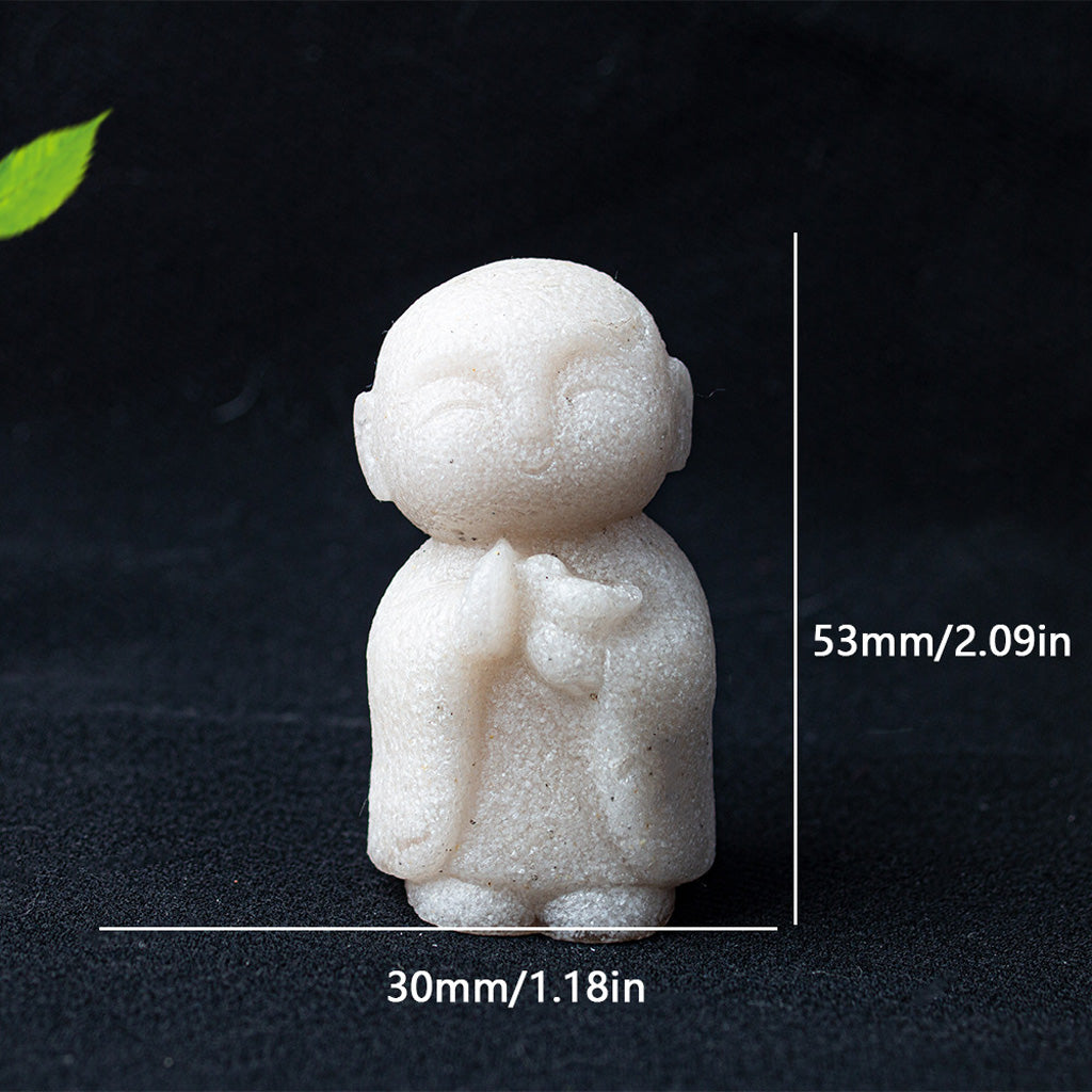 Quartz Buddha Figurine Set · Symbols of Guidance, Protection & Compassion | Zen Ara Grove