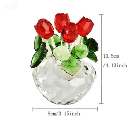 Eternal Bloom Crystal Glass Rose – A Timeless Symbol of Love | Zen Ara Grove