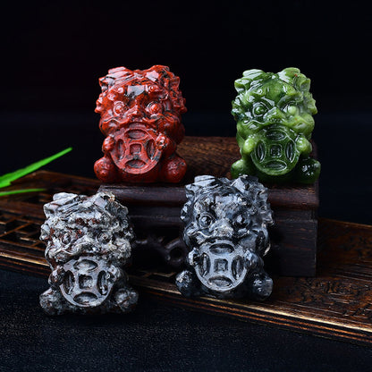 Crystal Pixiu Hand‑Carved Figurine — Meaning of Prosperity & Protection | Zen Ara Grove