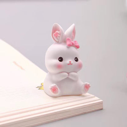 Easter Kawaii Bunny Figurine Set – Symbol of Hope & Renewal | Zen Ara Grove