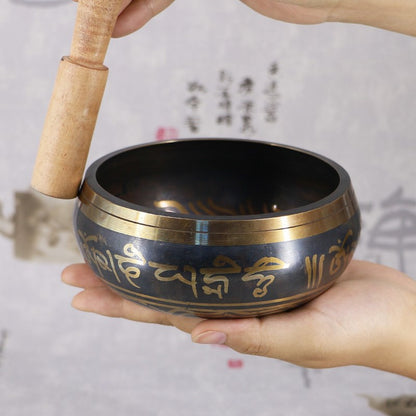Engraved Om Mani Padme Hum Singing Bowl