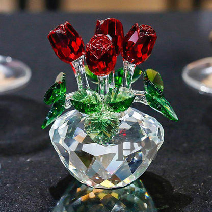 Eternal Bloom Crystal Glass Rose – A Timeless Symbol of Love | Zen Ara Grove