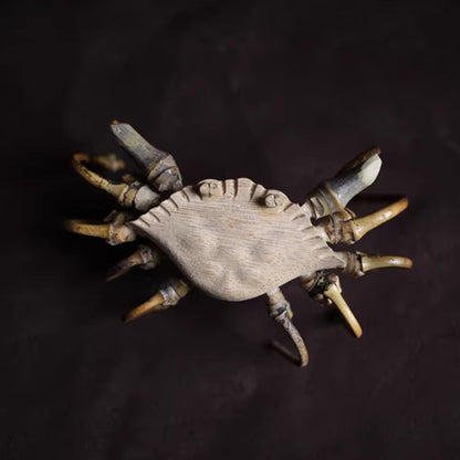 Handcrafted Bamboo Crab Sculpture – Eco-Friendly Symbol of Strength | Zen Ara Grove