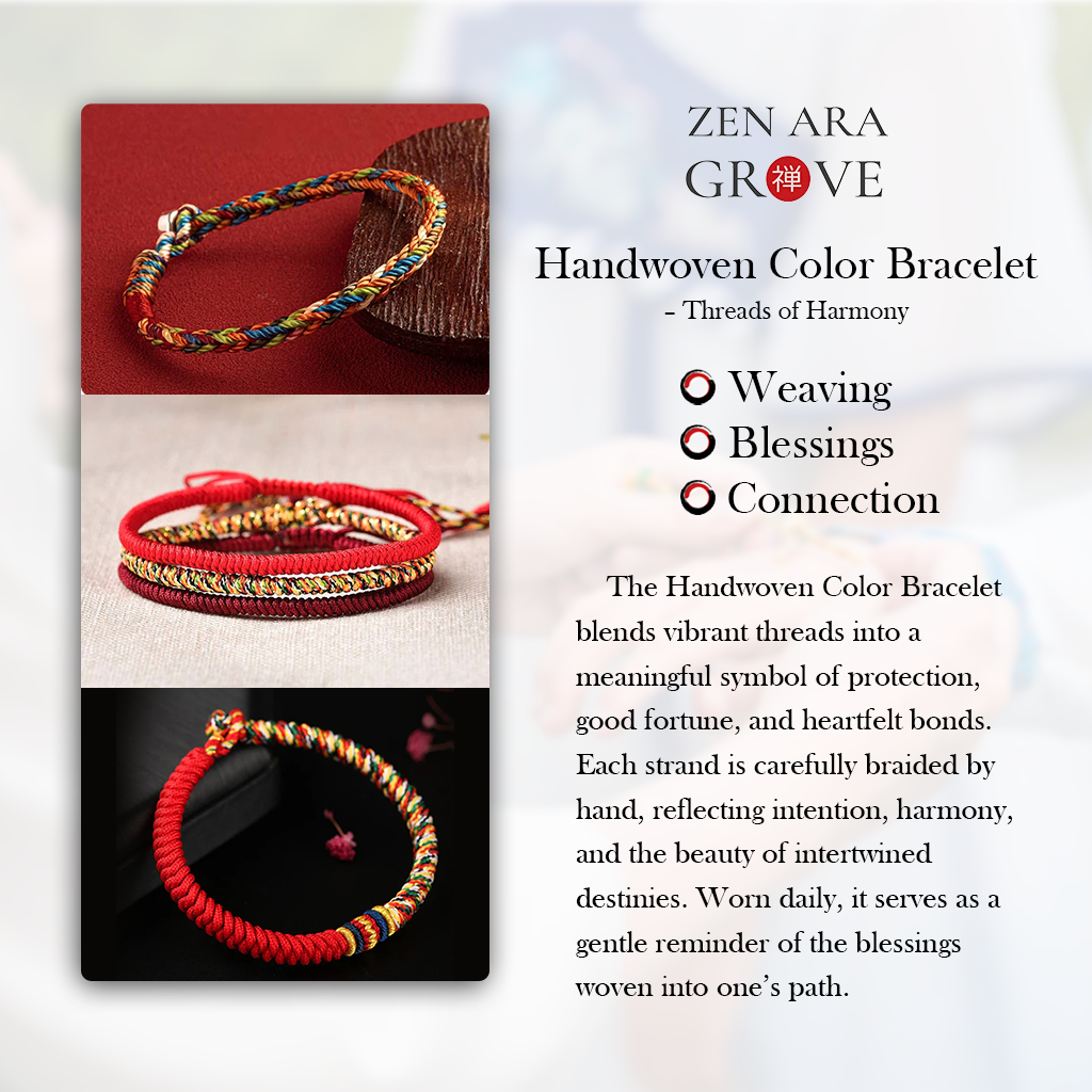 Adjustable Evil Eye Cord Bracelet – Ward Off Negativity, Invite Good Fortune | Zen Ara Grove