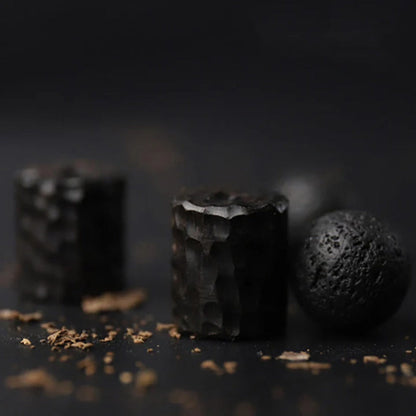 Zen Ebony & Lava Stone Bracelet – Grounding Energy in Minimalist Style | Zen Ara Grove