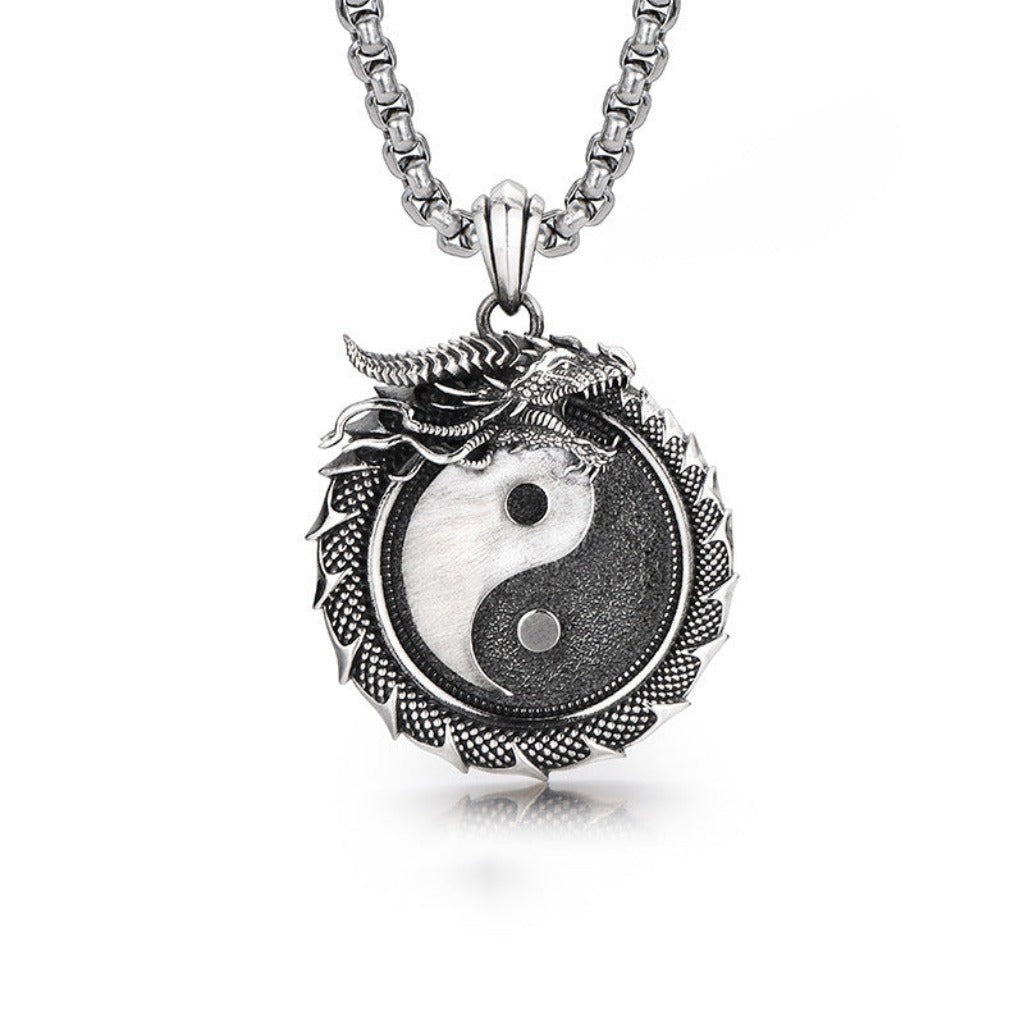 Yin-Yang Dragon Pendant｜Harmony & Protection | Zen Ara Grove