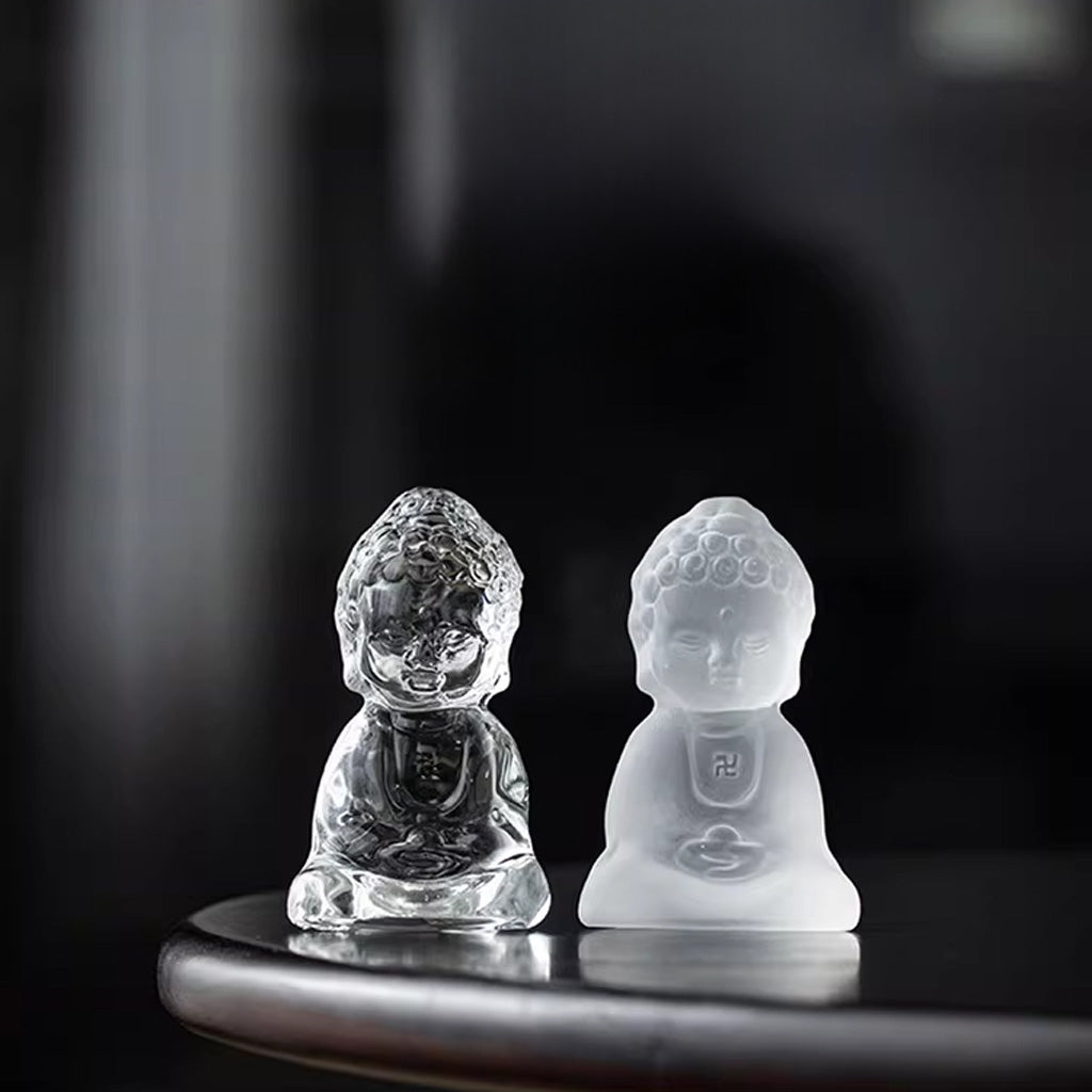 Handmade Glass Buddha Ornament – Capturing the Quiet Essence of Zen | Zen Ara Grove