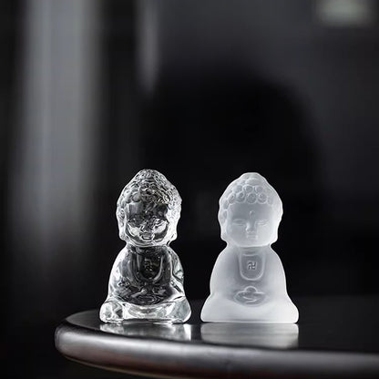 Handmade Glass Buddha Ornament – Capturing the Quiet Essence of Zen | Zen Ara Grove