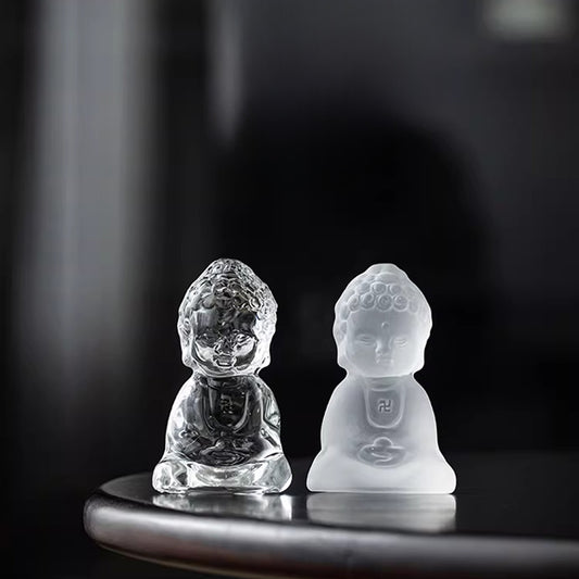 Handmade Glass Buddha Ornament – Capturing the Quiet Essence of Zen | Zen Ara Grove