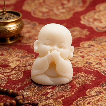 Limited Time Offer · Hand-Carved Tagua Nut "The Four Little Zen Monks" Figurines | Zen Ara Grove