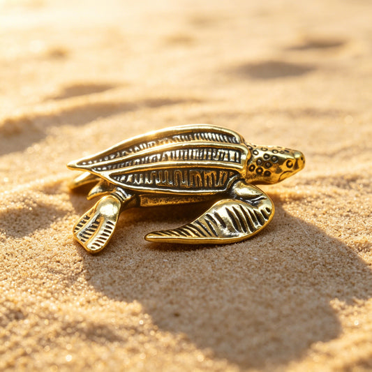Handcrafted Brass Sea Turtle Figurine – A Symbol of Longevity and Protection | Zen Ara Grove