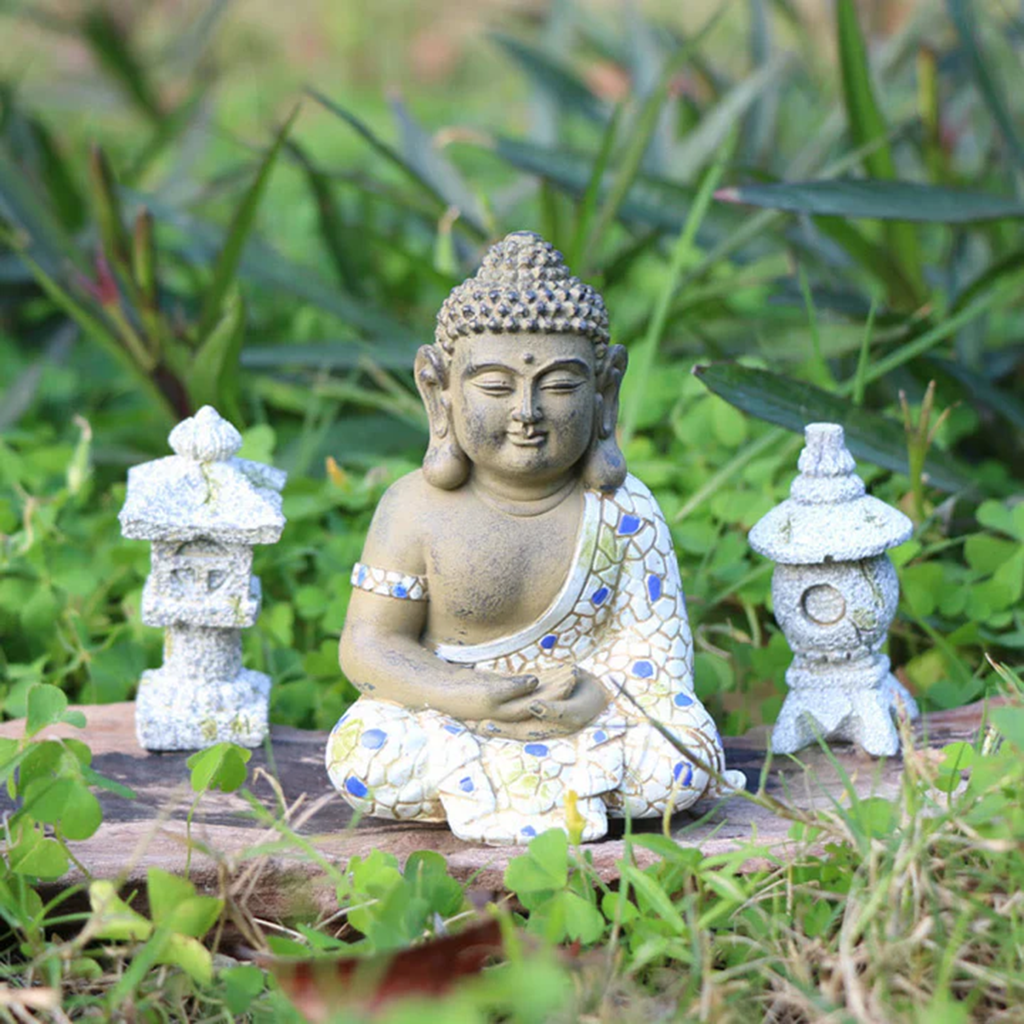 Buddha Stones Meditating Zen Buddha Serenity Resin Statue Figurine Home Decoration| Zen Ara Grove