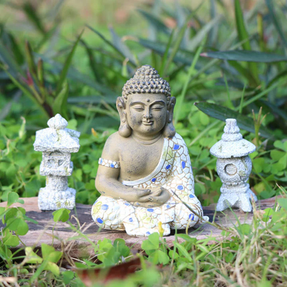 Buddha Stones Meditating Zen Buddha Serenity Resin Statue Figurine Home Decoration| Zen Ara Grove