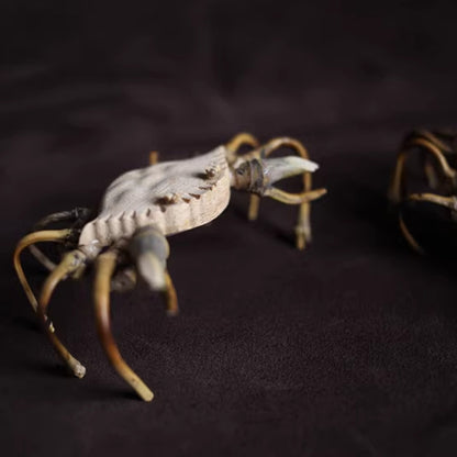 Handcrafted Bamboo Crab Sculpture – Eco-Friendly Symbol of Strength | Zen Ara Grove