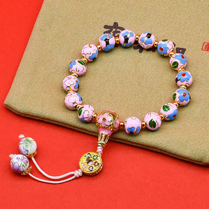 Cloisonné Enamel Bracelet · Blossoms Series