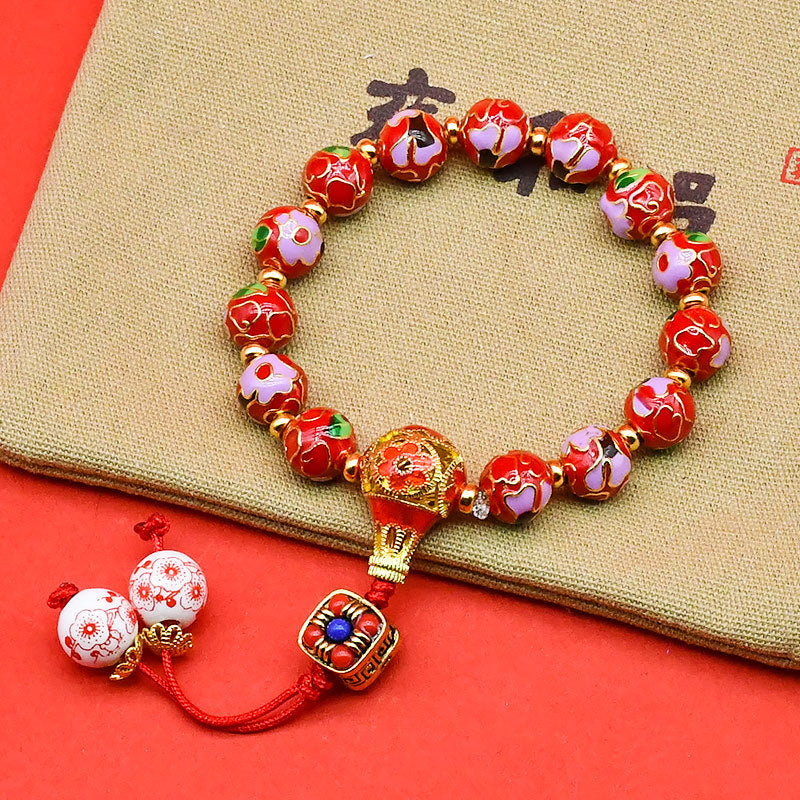 Cloisonné Enamel Bracelet · Blossoms Series