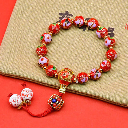 Cloisonné Enamel Bracelet · Blossoms Series