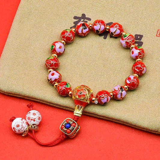 Cloisonné Enamel Bracelet · Blossoms Series