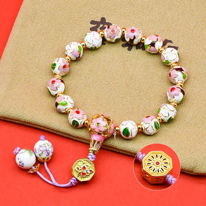 Cloisonné Enamel Bracelet · Blossoms Series